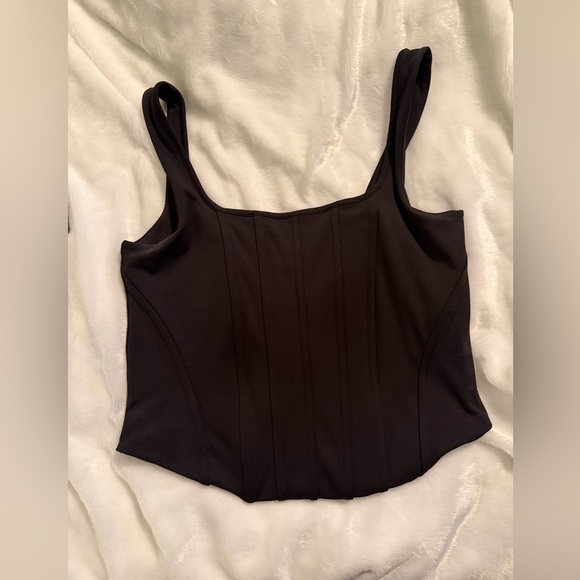 Express Black Women's Corset Top - Picture 4 of 9